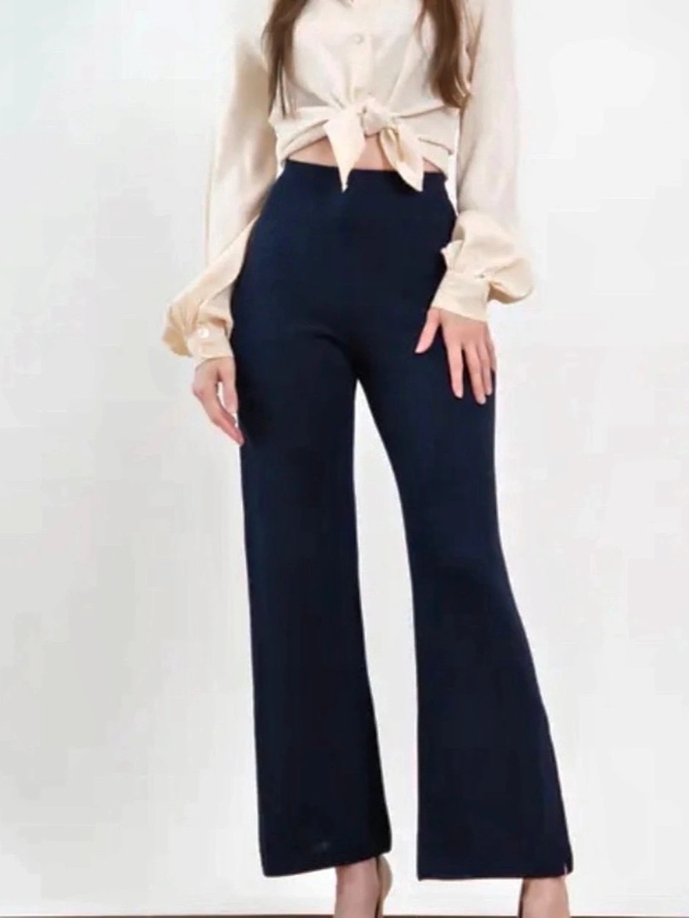 Wide Leg Pants in Blue
